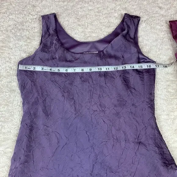 Vintage 80s Scarlett purple flutter ruffle dress, 9/10 - Picture 4 of 7